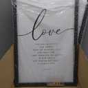 Houmury 3PCS Framed Faith Hope Love Bible Verses Wall Art Farmhouse Religious Quotes Wall Decor Inspirational Wall Art (Black, 16"x24")