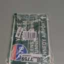 HomDeo Retro Yankee Metal Tin Sign Stadium Queens Midtown Tunnel 3 Miles Street Sign Bar Club Decor Pub Man Cave Wall Hanging Decoration 12x8 Inches