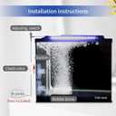 2 x Aquarium Air Stone,1.4 Inch Fish Tank Nano Bubble Stone Kit with Check Valve and Control Valve Quiet Extremely High Dissolved Oxygen Diffuser Makes Extremely Tiny Bubbles for Betta Fish,Shrimp