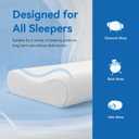 AM AEROMAX 32" King Size Contour Memory Foam Pillow, Cervical Pillow for Neck Pain Relief, Neck Orthopedic Sleeping Pillows for Side, Back and Stomach Sleepers