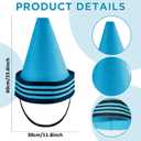 2Pcs Baby Blue Crayon Shirt Funny Gnome Cone Hats Set for Adults Women Men Crayon Halloween Costume Unisex T-Shirt