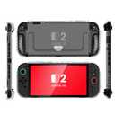 i-Blason for Nintendo Switch 2 Case 2025, Durable Slim Matte Clear Anti-Fingerprint Protective Hard Case with Dockable Comfortable TPU Grip Compatible with Joycon Controller & Docking Station - Frost
