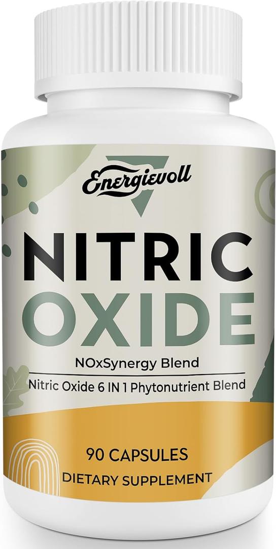 Nitric Oxide Supplement for Men - Precursor and Phytonutrient Blend for Energy, Oxygenation, and Blood Pressure (1 Pack)