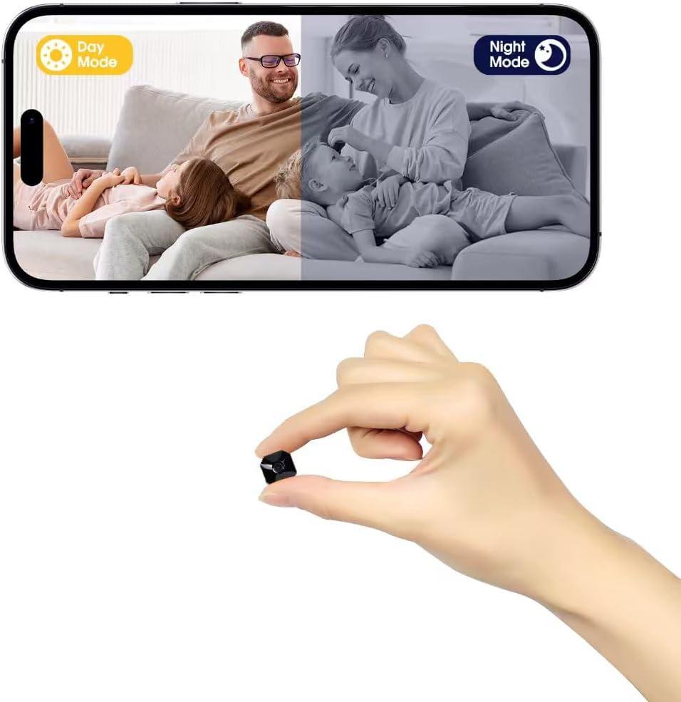 4K Camera - HD Nanny Cam for Indoor, Office, Pet - Mini Camera with App, HD Night Vision, Motion Detection Alert, Cloud & SD Storage