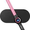 ORYNNE 3/4 Inch Curling Wand for Long Hair, Extra Long Barrel Ceramic Wand Curling Iron, 7 Adjustable Heats, 110-240V Dual Voltage Hair Wand Curler, 60 Minutes Auto Shut Off