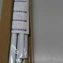MEXAU Shower Curtain Rod 45-77 Inch White Shower Rod 7/8" Tension Curtain Rod Adjustable Curtain Rods No Drilling Shower Tension Rod Shower Curtain Tension Rod for Bathroom Windows Doorways