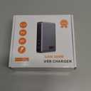 USB C Charger Block Charging Station - 300W Fast GaN 8-Port Multiple USB Charging Hub, Upgraded PD 100W Laptop Charger Compatible with MacBook Pro/Air, iPad, iPhone 16/15/14, Galaxy S23/22, 5ft Cord