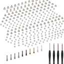 for iPhone 14 Pro Max Complete Full Screw Set Replacement 14promax with Repair Pentalobe Bottom Screws Inner Part with 4 Screwdrivers for A2651 A2893 A2894 A2895 A2896