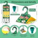 6 Pack Citrus Leafminer Trap & Lure with Pheromone Lures Triangular Hanging Sticky for All Varieties of Citrus Trees, Includes 6 Traps & 6 Lures, for Orchard & Garden Use