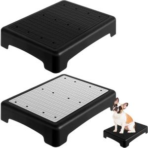 Chunful 2 Pcs Dog Training Platform Dog Place Board with Non-Skid Surface, Portable Agility Platform, Puppy Training Stand Equipment Suitable for Small, Medium Dogs (Not for Large Dog)