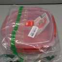 Sistema Microwave Food Steamer with Removable Steamer Basket | Large 3.2 L | Red/Clear