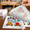 TransOurDream Sublimation Sticker Paper-10 Pcs +Sublimation Paper-10Pcs Glossy White Waterproof Sublimation Stickers 8.5x11 inch for Sublimation Inkjet Printer and InkWhite Sublimation Sticker Paper