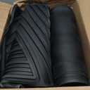 Motor Trend 3 Row Odorless Rubber Floor Mats & Liners for Car SUV Van, Durable Heavy Duty Polymerized Latex Full Interior Protection, Extra-High Ridgeline Design, Black, Model Number: MT-773-801-BK