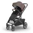 UPPAbaby Cruz V3 Stroller - from Birth + Car Seat Compatible - Full-Size, Reversible Seat - Infant Insert, Bug and Rain Shields Included - Owen (Mocha Mlange/Carbon Frame/Chestnut Leather)