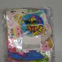 Cute Animals Birthday Decorations Kids Party Supplies with Banner Cupcake Toppers Balloons Swirls Stickers Background
