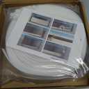 Elvone Garage Door Seal Top and Sides, 40 FT Universal TPE Weather Stripping Garage Door Trim Seal Weatherproofing Garage Door Seals with Nails and Lids in White