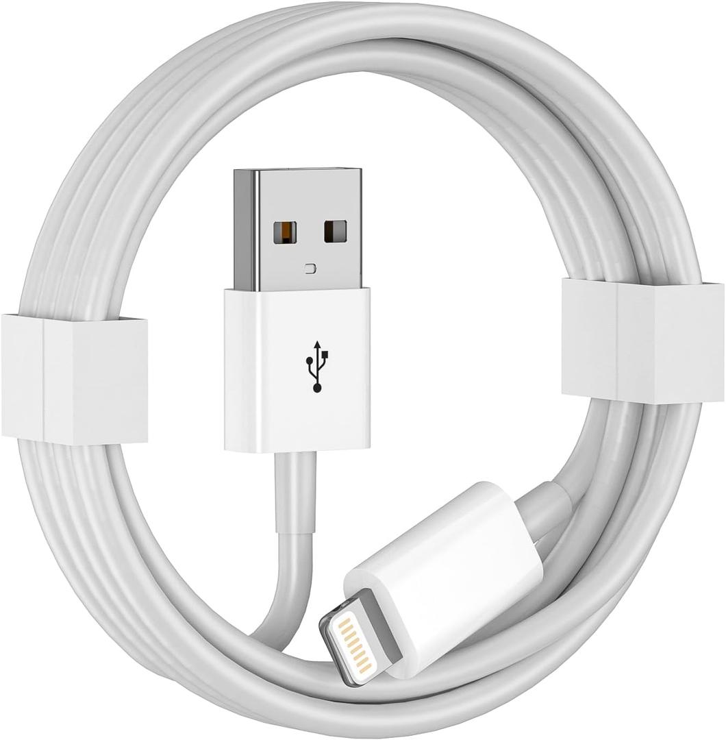 Car Apple Carplay Cable, 3FT Car Charger Cord, USB A to Lightning Cable Compatible for iPhone 14 13 12 11 Pro Max XR XS X 8 7 6 Plus SE iPad Charging Cord (White)