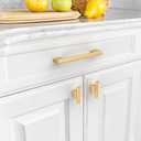 Amerdeco 10 Pack Champagne Bronze Cabinet Pulls 5 Inch(128MM) Hole Centers Kitchen Cabinet Handles Hardware Kitchen Handles for Cabinets Cupboard Handles Drawer Pulls ZH0026