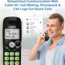 VTech Cordless Phone with DECT 6.0, Full-Duplex Speakerphone, Lighted Display, Backlit Keypad, Caller ID/Call Waiting, Volume Control, Hearing Aid Compatible, Wall Mount | VG131-11 (Black)