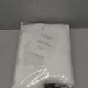 White 90 Inch Curtains Pinch Pleated Linen Curtain for Living Room, Light Filtering Pleat Drapes Textured Luxury Semi-Sheer Curtain with Hooks for Sliding Glass Door Dining Room Bedroom, 2 Panels