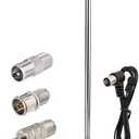 Superbat Telescopic FM Antenna for Stereo Receiver Indoor, FM Radio Antenna 75 Ohm UNBAL for Yamaha Onkyo Denon Table Top Home Theater Receiver Radio Receiver Antenna Tuner