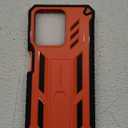 FNTCASE for Motorola Moto G-5G-2025 Case: Military Grade Drop Proof Protection Mobile Cover with Kickstand | Matte Textured Rugged Shockproof TPU | Protective Sturdy Phone Case - Orange