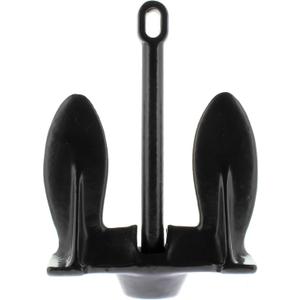 SeaSense Navy Boat Anchor - Ideal for a Small Boats, Pontoons, Fishing Vessels, Kayaks & More, Great for Rocky, Sandy, Muddy or Weedy Bottoms - Black Vinyl Coating, 28 lbs, for Boats 19 - 21