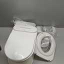 2-in-1 Toddler Potty Training Toilet - Larger Potty Chair & Detachable Training Seat for Boys & Girls Ages 1-3 with Flushing Sound, Wipes Storage, Toilet Paper Holder (White)