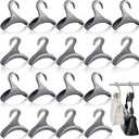 Maitys 18 Pcs Purse Hanger Hook Acrylic Bag Rack Holder for Bag Hanger Handbag Tote Hook Closet Organizer Storage Over The Closet Rod Backpacks Satchels Crossovers Tote (Gray)