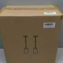 Modern Black Farmhouse Clear Glass Cylinder Pendant Light Fixture, Single Hanging Pendant Lighting for Kitchen Island, Dining Room, Foyer & Hallway(2 Packs)