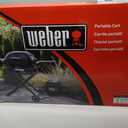 Weber Q Portable Cart Folding Grill Cart with Wheels for OnTheGo Cooking, AllTerrain with Secure Strap, Upright Lock Indicator & Durable Wheels