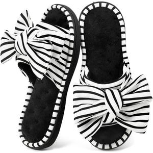 ULTRAIDEAS Women's Eurytides Slide Slippers Memory Foam House Shoes, Size 7-8