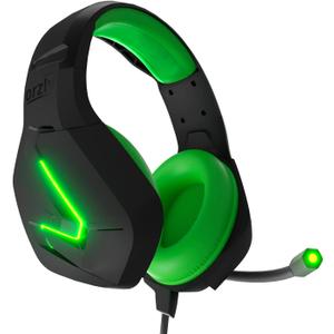 Orzly Gaming Headset (Green) for PC and Gaming Consoles PS5, PS4, Xbox Series X | S, Xbox ONE, Nintendo Switch & Google Stadia Stereo Sound with Noise Cancelling mic - Hornet RXH-20 Sagano Edition