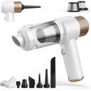 Car Vacuum Cleaner, 16000PA Mini Car Vacuum Cordless Powerful, 7 in 1 Portable Handheld Vacuum Cordless with LED Light, Dual Filters, One-Touch Empty for Pet Hair, Home, Office 