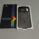 Magnetic Metal for iPhone 17 Pro Max Case, [1:1 Original Grip] Fit for MagSafe [Military-Grade Protection] with Shockproof Anti-Lining Slim Cover for iPhone 17 Pro Max Phone Case,Black