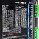 CNC DMA860S Digital Stepper Driver AC18-110V and DC18-160V,8.2A,256 Microstep ,2-Phase Stepper Motor Controller , Nema23 Nema24 Nema34 Stepper Motor Driver for CNC Router Engraving Machine