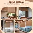 Bamboo Roller Shades Roman Shades for Window: Bamboo Blinds for Interior Windows and Outdoor Patio,Roll Up Blinds for Indoor Porch Light Filtering Sunshade,Easy to Install 38" W X 72" H
