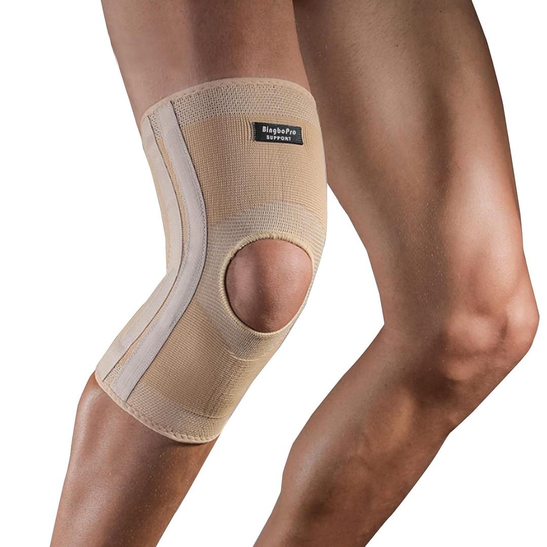 Professional Knee Brace With Stabilizer For Men Women,Compression Knee Sleeve Support Brace for Pain Relief, Fast Recovery,Meniscus Tear,ACL,MCL,Arthritis,Running,Sport Protection (2XL/3XL, Nude)