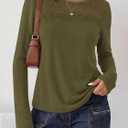 BTFBM Lace Long Sleeve Shirts Womens Tops Dressy Casual (XXL)