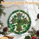 2 x Religious Christmas Tree Decorations, Christmas Ornaments, Keepsake Ornaments, Holiday Decor, Cross Gifts, Christian Gift, Religious Gift, Holiday or Xmas Gifts