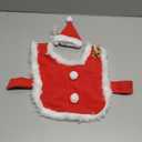 Enjoying Cat Christmas Costume, Pet Santa Hat with Xmas Clothes for Cats Small Dogs Rabbits, Cat Santa Hat and Red Warm Cloak Coat, New Year Puppy Red Clothes Outfit, Adjustable