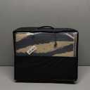 OLANLY Waterproof Outdoor Rug 5x8 ft, Reversible Outdoor Plastic Straw Rug with Leaf Pattern, RV Mat, Indoor Outdoor Carpet for Patio, Camping, Balcony, Deck, Backyard, Black & Beige