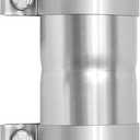 2 to 2 inch Exhaust Adapter with Clamp Stainless Steel, 2" ID to 2" ID Exhaust Reducer Connector Pipe with Clamp