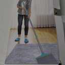 Carpet Rake for Pet Hair Removal, Reusable Cat Dog Hair Remover with 45 Long Handle Advanced Lint Remover Scraper for Carpets, Rugs, Mats, Couch (Blue)