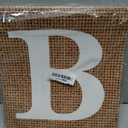 Burlap Print Baby Shower Boxes for Gender Reveal Party Gender Neutral Baby Shower Centerpiece Decor - 4 Pcs Burlap Grain Baby Cubes Baby Blocks with Letters, Rustic Baby Shower Decorations