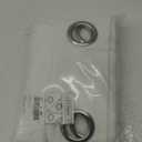 NICETOWN White Sheer Linen Curtains for Living Room 84 inch Length 2 Panels Set, Grommet Semi Sheer Privacy with Light Filtering Flax Window Treatments for Bedroom, W52 x L84