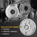 Variable Valve Timing VVT Sprocket 4PCS for Chevrolet Equinox Impala for GMC Canyon Acadia for Cadillac ATS CTS for Buick Enclave 3.0L 3.6L 2007-2016 Replaces# 12624464 12626160 12626161