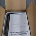 2 Pack 2.7 Gal Bathroom Trash Can with Lid, Automatic Trash Can Small Smart Garbage Can Touchless, Slim Motion Sensor Waterproof Plastic Trash Bins for Bedroom Office Kitchen Toilet (White)