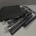 Shoe Rack 3 Tier Long Storage Organizer Wide Metal Shoe Shelf for Closet Entryway Black