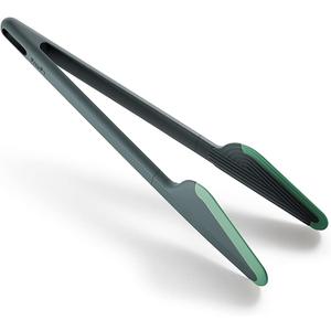 Lékué Grey with Green Tongs, 2.44 x 2.01 x 11.18inch Tongs